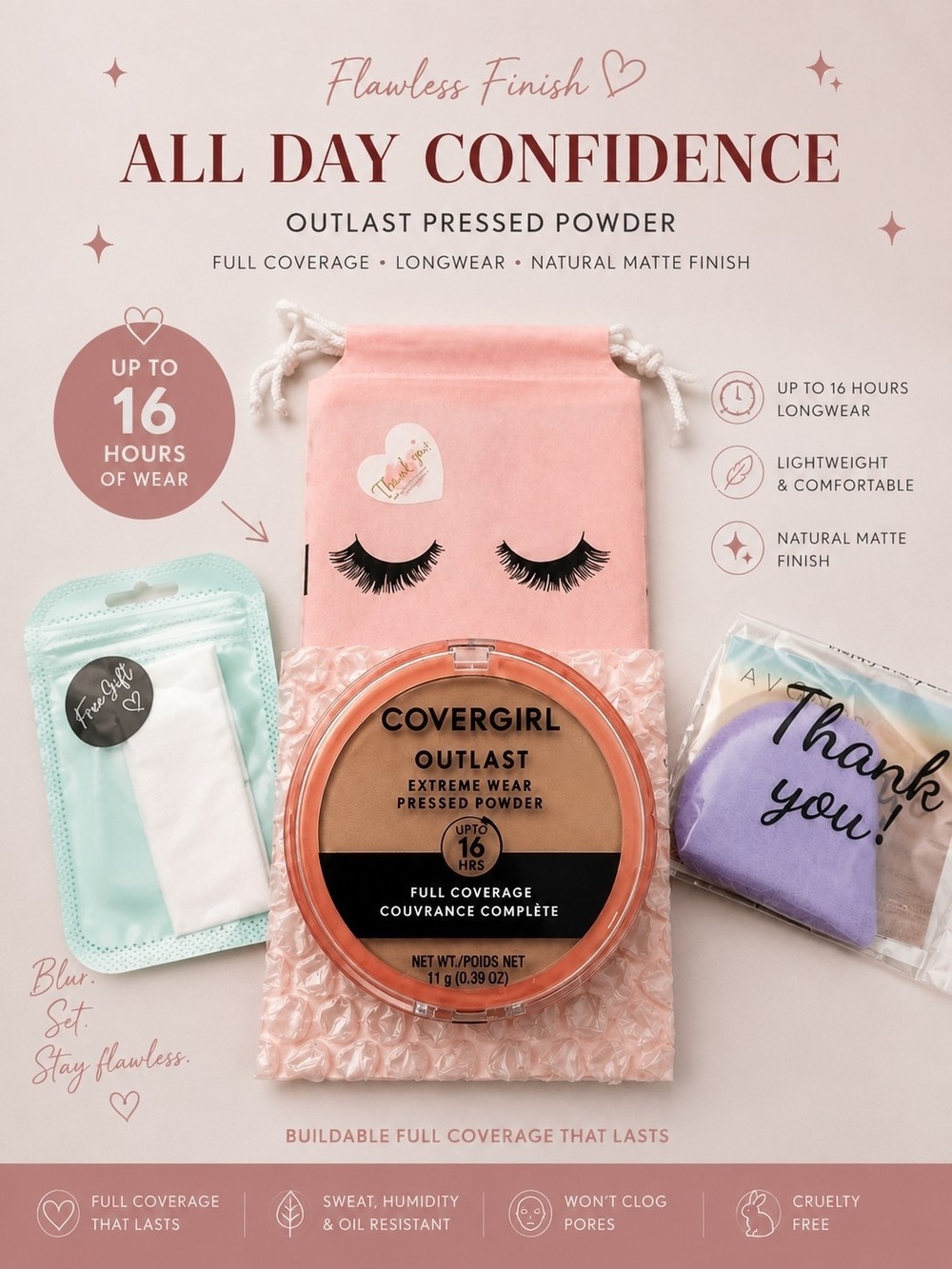 COVERGIRL Outlast Pressed Powder Soft Sable